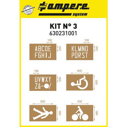 Schablonenset Nr. 3 - Ampere System