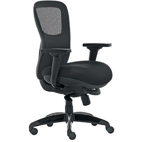 Bürostuhl ergonomisch synchron Athos - Schwarz