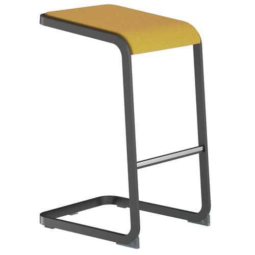 Barhocker mit anthrazitfarbenem Fuß, C-Stool