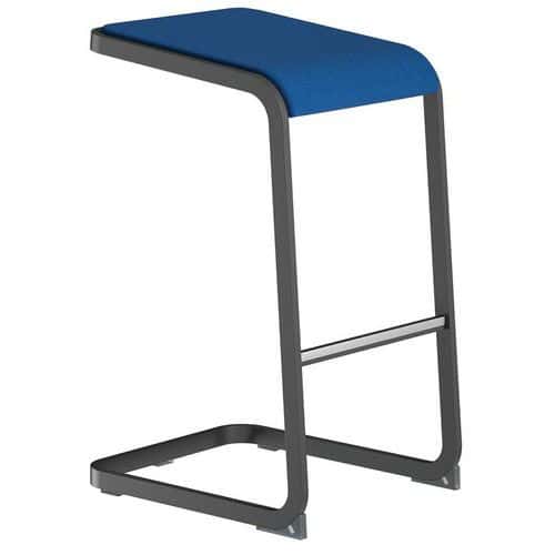 Barhocker mit anthrazitfarbenem Fuß, C-Stool