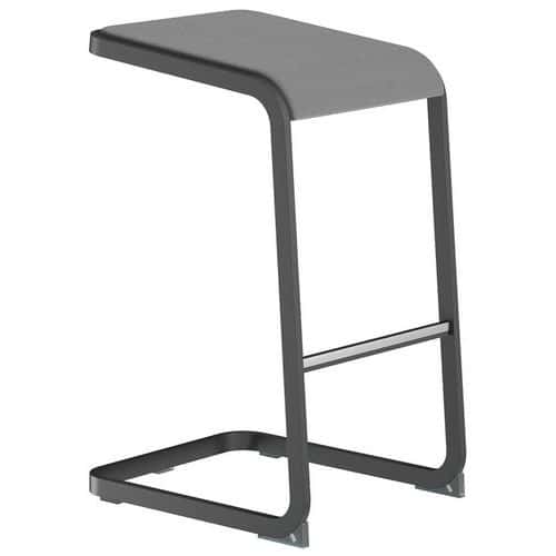 Barhocker mit anthrazitfarbenem Fuß, C-Stool