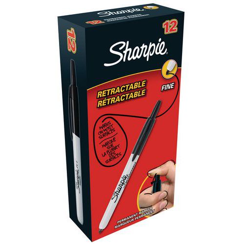 Einziehbarer Permanentmarker Sharpie - schmale Spitze