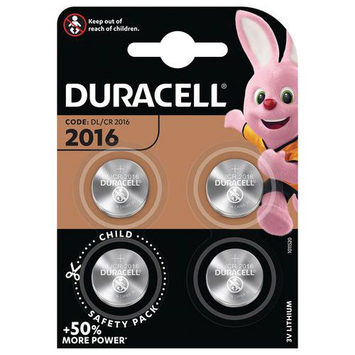 Lithium-Knopfzelle 2016 - 4 Stück - Duracell