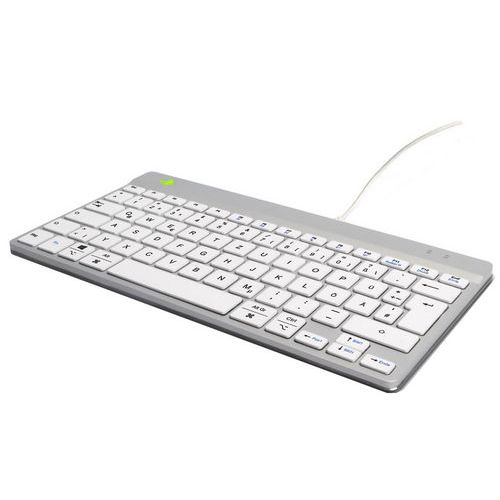 Ergonomische Tastatur R-Go Compact Break Qwerty (DE), weiß - R-Go Tools