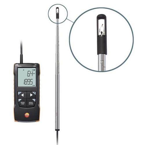 Hitzdraht-Windmesser mit Fühler - testo 425