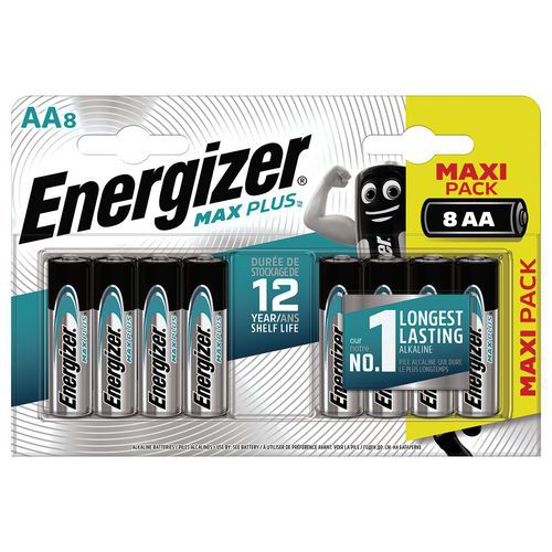 Alkali-Batterie Max Plus AA/LR6 FSB8 - 8 Stück - Energizer