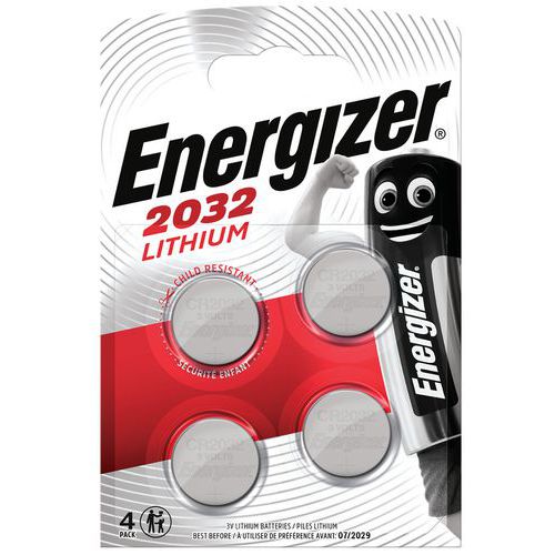 Lithium-Knopfzelle - CR 2032 - 4 Stück - Energizer