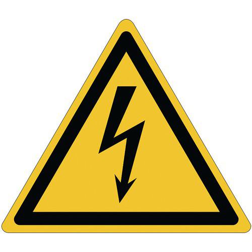 Warnschild ‑ Elektrische Spannung - selbstklebend