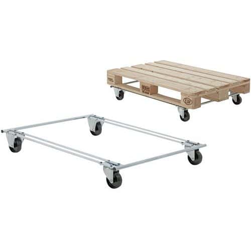 Fahrgestell für Halbpaletten 600 x 400 mm - Tragkraft 500 kg