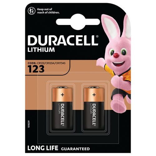 Lithiumbatterie CR123 - 2 Stück - Duracell