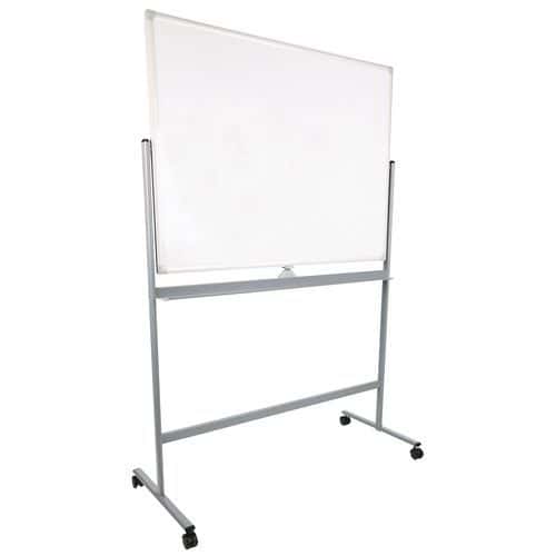 Whiteboard, magnetisch lackiert, mobil und umdrehbar - Manutan Expert