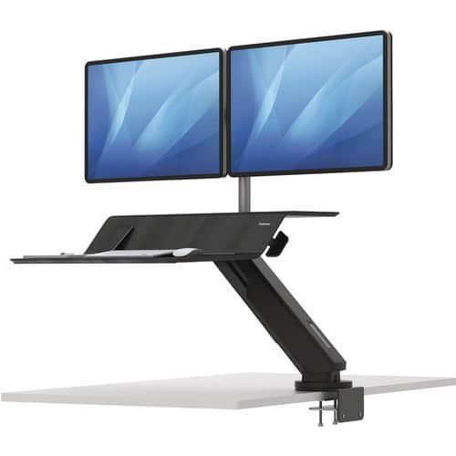 Ergonomische Sitz-Steh- Workstation Lotus für zwei Bildschirme - Fellowes