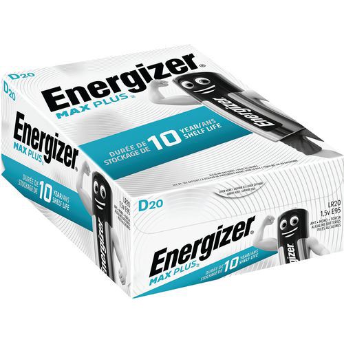 Alkali-Batterie Max Plus D - 20 Stück - Energizer