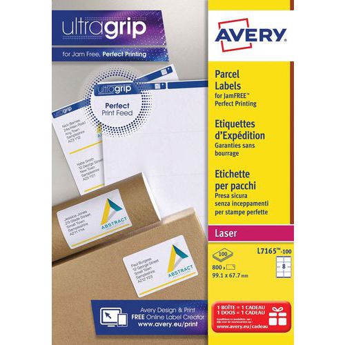 Versandetiketten Ultragrip - Für Laserdruck