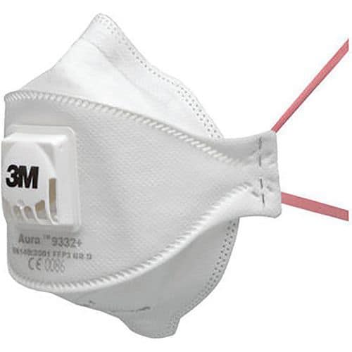 3M™ Aura™ Atemschutzmaske 9332+ FFP3 NR D mit Cool Flow™ Ausatemventil - 3M