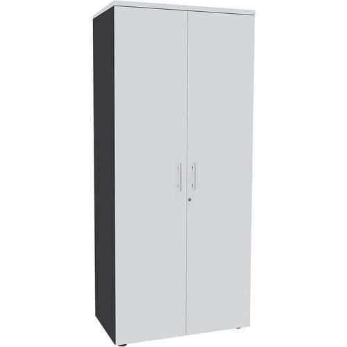 Hoher Schrank Urban Hochglanzgriff 180 x 80 cm 4 Fachböden - zu montieren