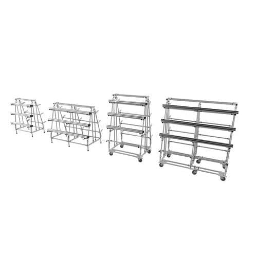 Mini-Rack Cantilever, fest - Basis in Dreiecksform - Last von bis zu 150 kg pro Ebene - Trilogiq