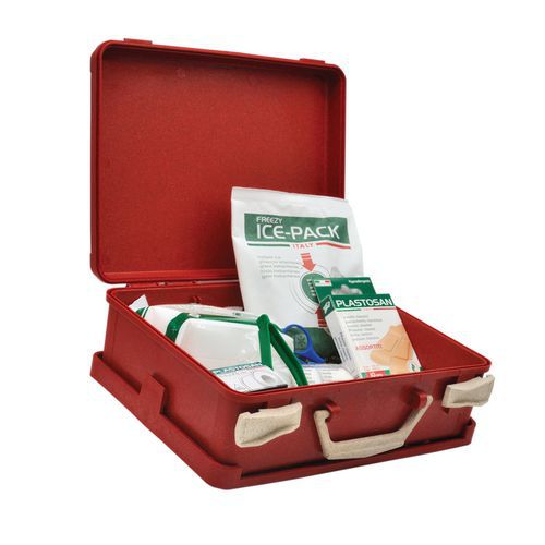 Umweltfreundlicher Verbandskasten Futura Box, rot - 5 Personen