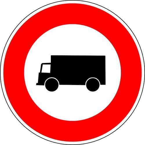 Hinweisschild - Einfahrt für Lkw verboten - Lacroix