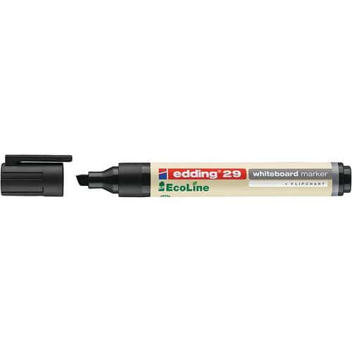 Whiteboard-Marker Ecoline e29, abgeschrägte Spitze - Schwarz - Edding