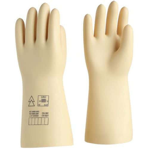 Elektr. isolierende Handschuhe, Kl. 00, 500 V AC - Catu