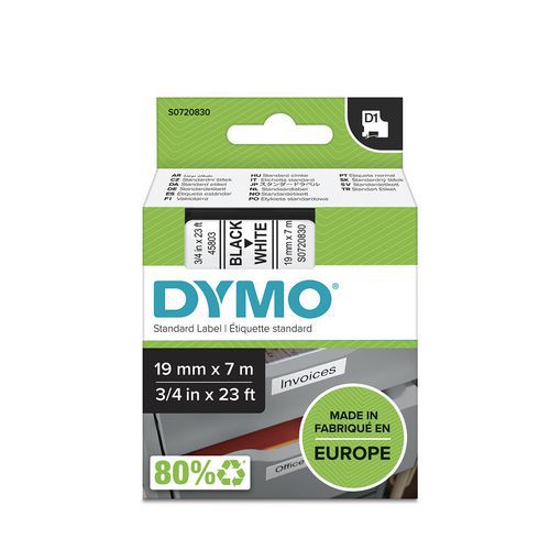 Bandkassette D1 Breite 19 mm - Dymo