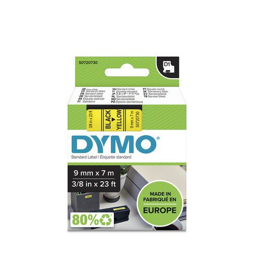 Bandkassette D1, Breite 9 mm - Dymo