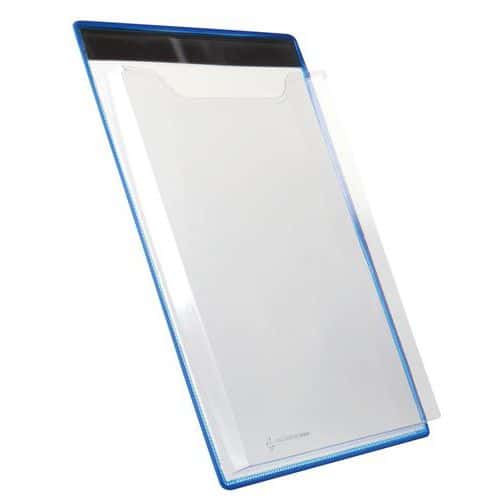 Magnetischer A4-Halter, Hochformat - Blau - Tarifold