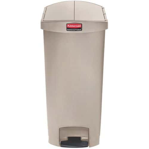 Kunststoff-Abfallbehälter STEP ON - 68L - beige - Rubbermaid