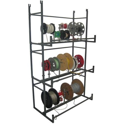 Kabeltrommelregal mit Gummispannern und Spulen Bobi-rack - Cable Equipements